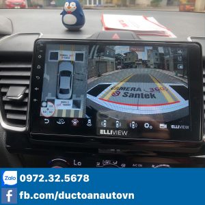 Camera 360 tích hợp màn hình Android trên Honda City